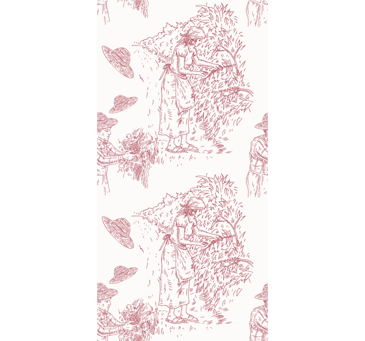 Rollo fenster blumen und pflanzen ernte szene illustration - TenStickers