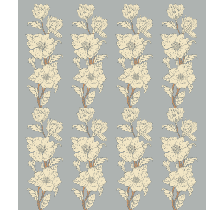 Rollo Fenster Blumen vertikales elegantes muster - TenStickers