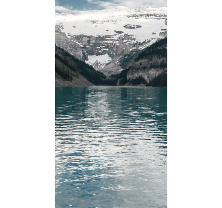 Rollo Fenster Originelle bergseereflexionen - TenStickers