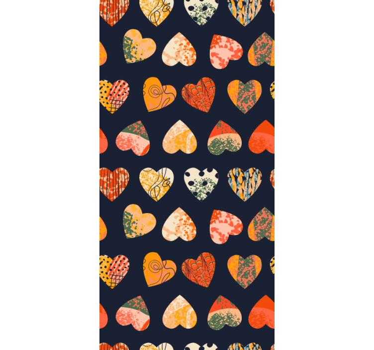 Rollo Fenster romantisch herzmuster-kollektion - TenStickers