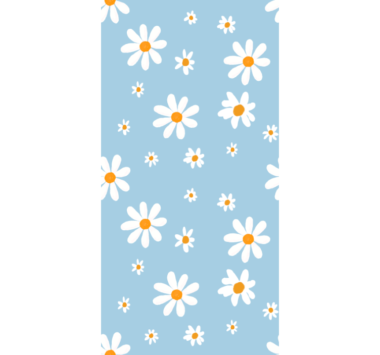 Rollo Fenster Blumen und Pflanzen zarte gänseblümchen-muster - TenStickers