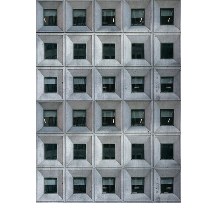 Moderne Rollo für Küchenfenster in grau Brutale Architektur - TenStickers