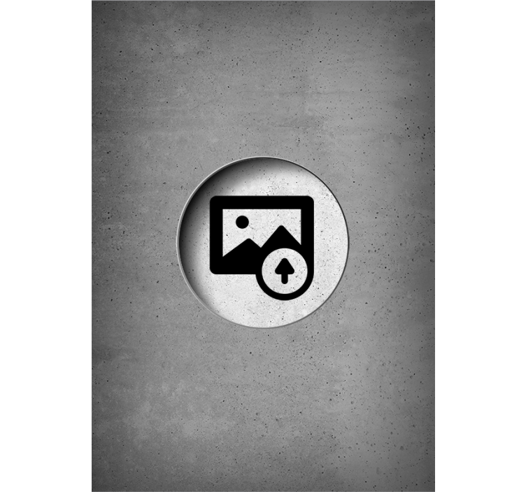 Rollo mit Name Beton graues Foto - TenStickers