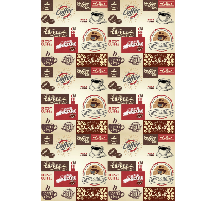 Rollo Küche Retro Kaffee Designs - TenStickers