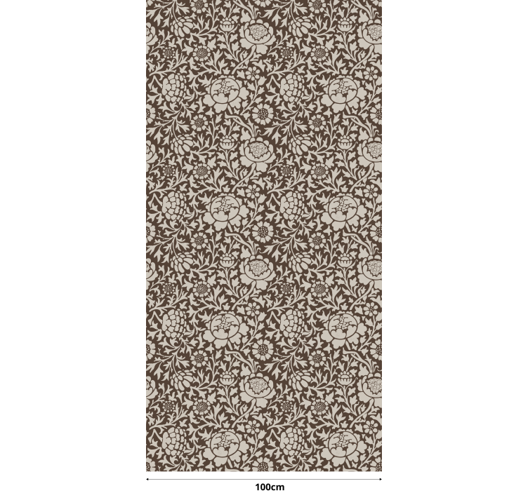 Rollo mit Blumen Retro Blumenmuster - TenStickers