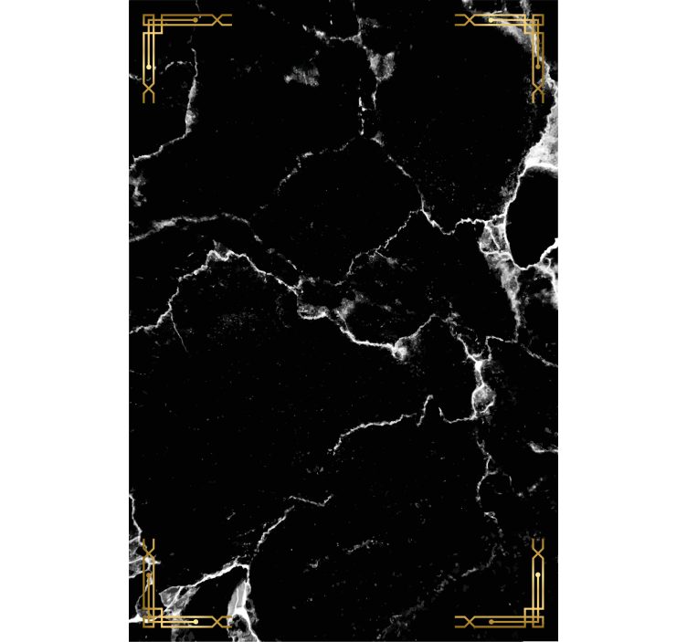 Rollo modern schwarzer Marmor - TenStickers