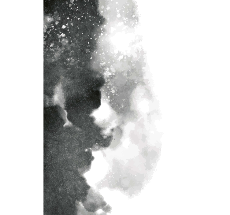 Rollo Wohnzimmer mit grau-schwarze Texturen - TenStickers