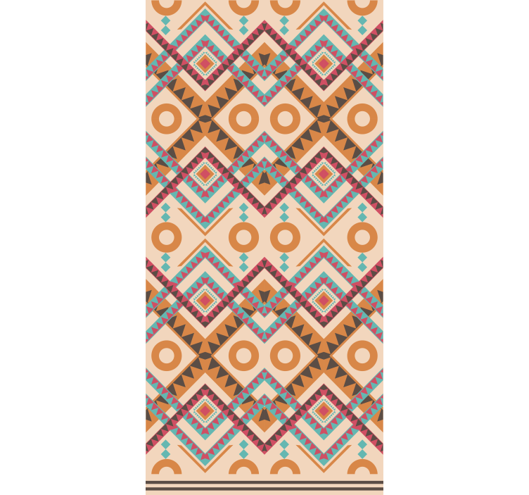 rollo mit Textur und farbigem Diamantmuster - TenStickers