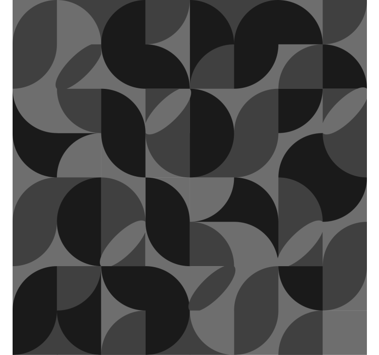 Rollos Wohnzimmer Retro Muster schwarz - TenStickers