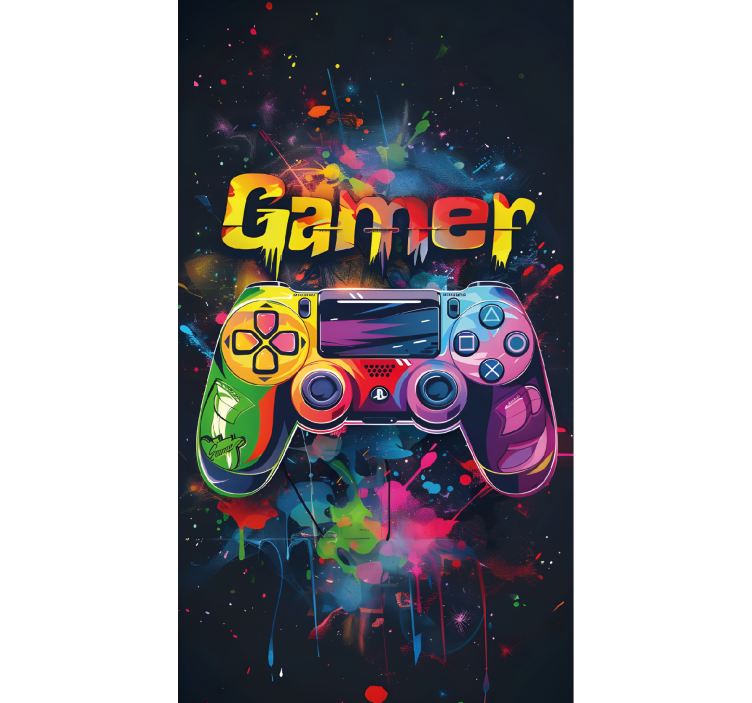Gamer rollo bunter Controller - TenStickers