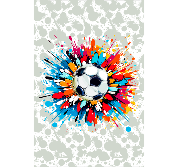 Rollo Fenster Fußball bunte Explosion - TenStickers