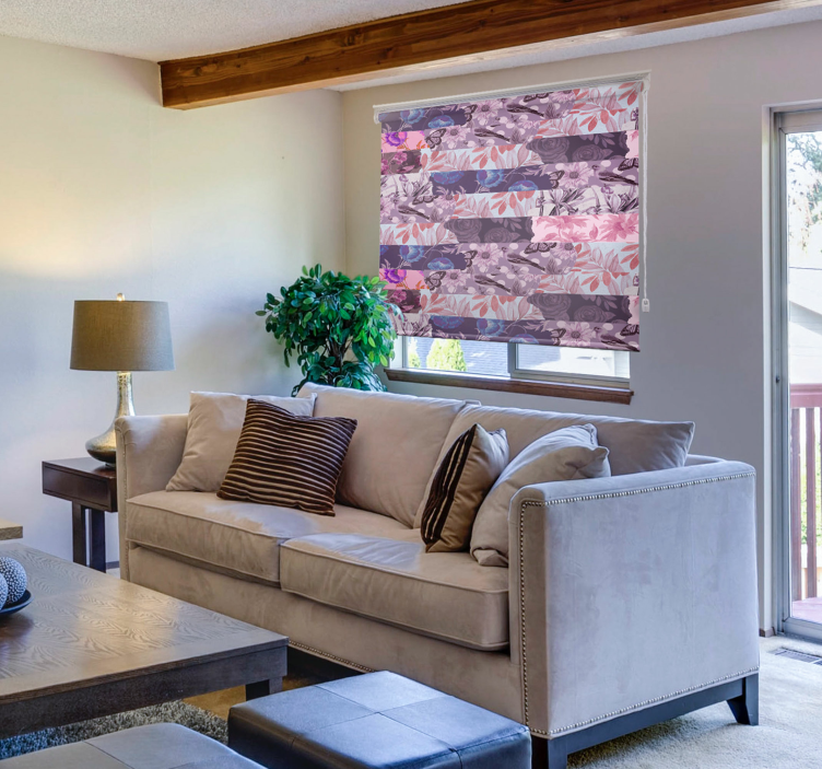 Blumen Rollo Blumen Collage - TenStickers