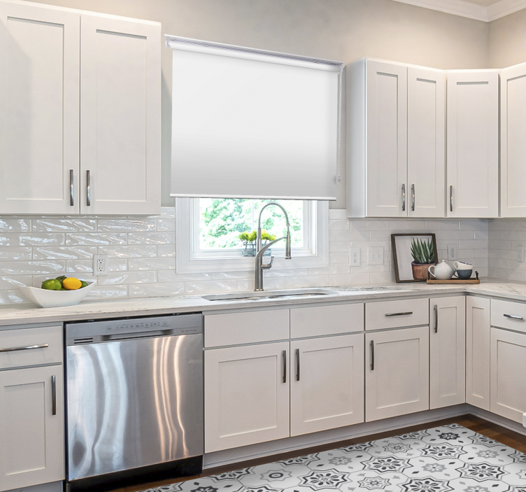 Wohnzimmer Rollos Weiß Blackout - TenStickers