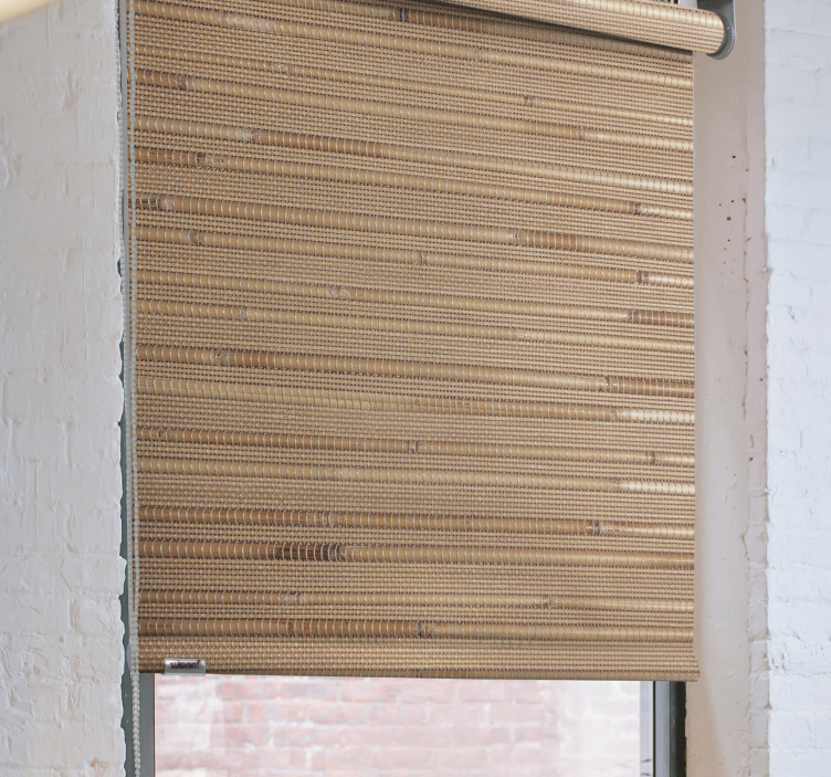 Gestreifte hellbraune Planken rustikal rollo - TenStickers