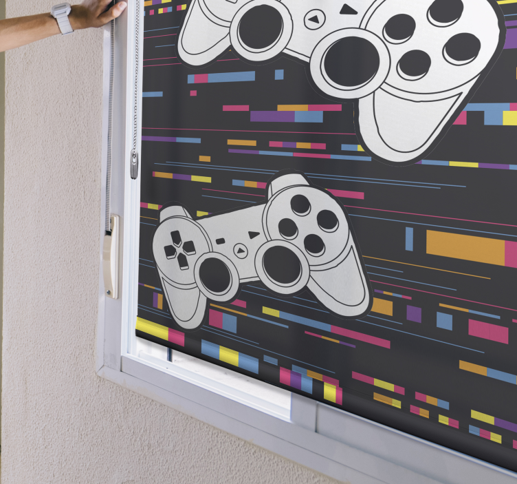 Mehrfarbige remote console geek Rollo - TenStickers