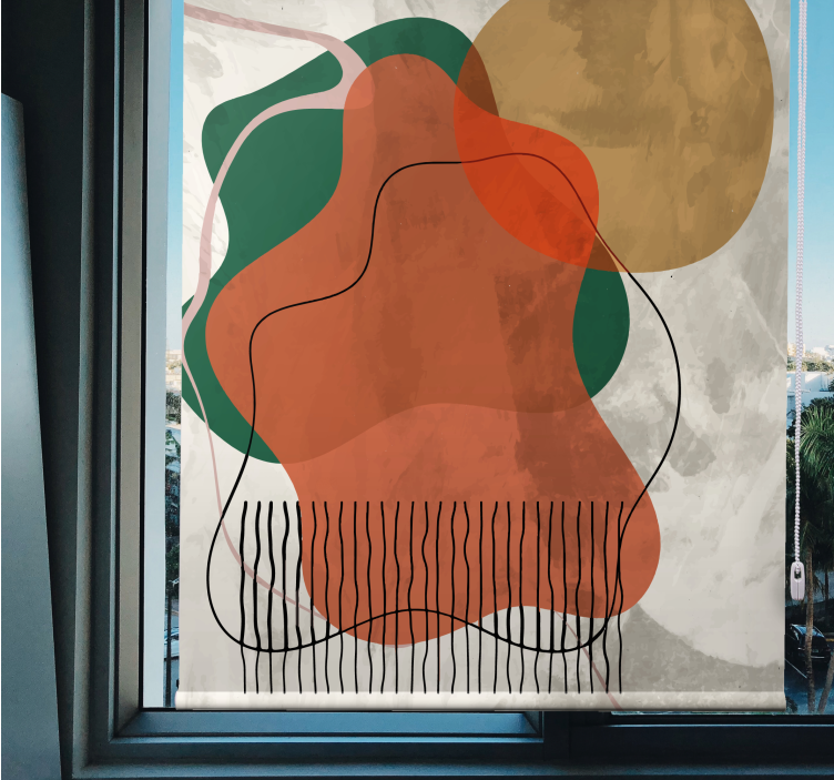 Fenster Rollo Modern abstrakte formationen - TenStickers