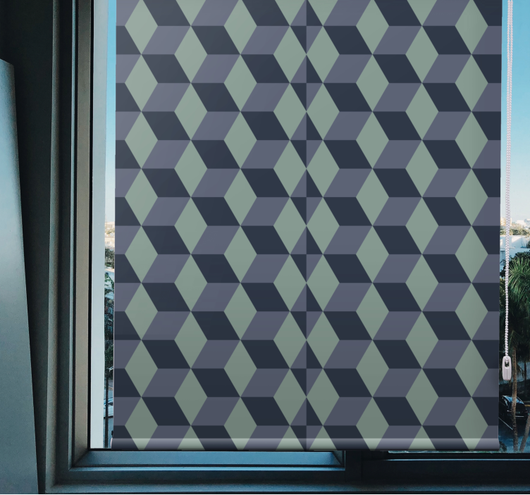 Fenster Rollo Modern geometrische figurenorganisation - TenStickers
