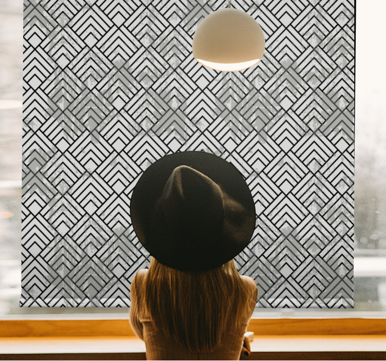 Fenster Rollo Modern geometrischer anordnungsstil - TenStickers