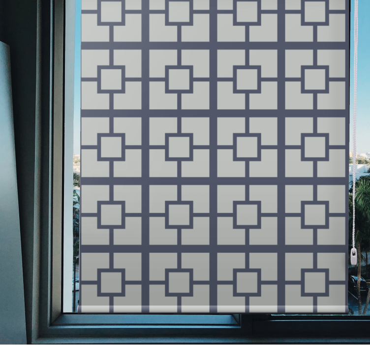 Fenster Rollo Modern geometrisches quadratisches thema - TenStickers