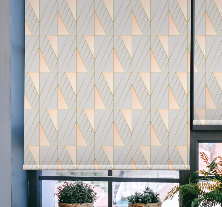 Fenster Rollo Modern gometrisch gemusterte Linien - TenStickers
