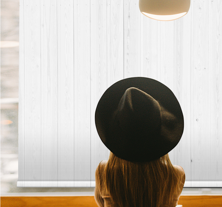 Fenster Rollo Modern graue holzbretter - TenStickers