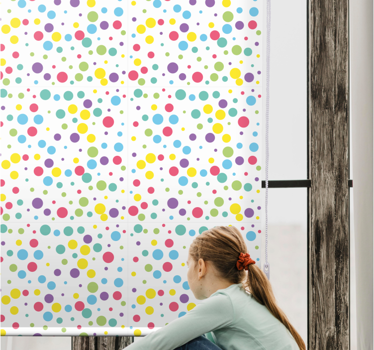 Rollo modern Buntes tupfenmuster - TenStickers