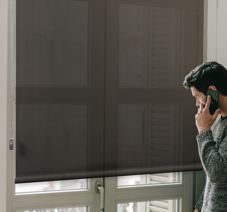 Rollo Fenster Blickdicht elegantes dunkles cover - TenStickers