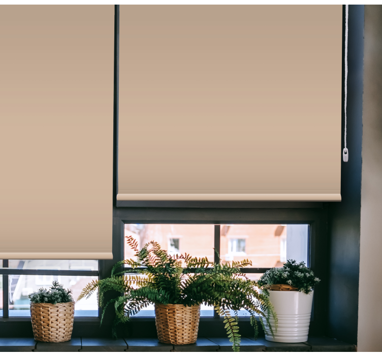 Rollo Fenster Blickdicht natürliches gründisplay - TenStickers