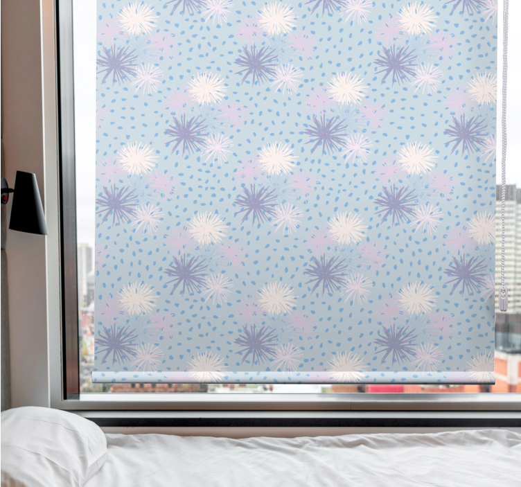 Rollo Fenster Blumen und Pflanzen blumenmuster - TenStickers