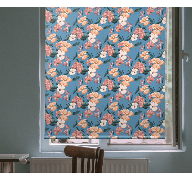 Rollo Fenster Blumen und Pflanzen blumenmuster freude - TenStickers