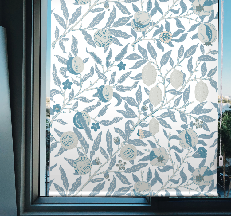 Rollo Fenster Blumen und Pflanzen blumenmuster mit früchten - TenStickers