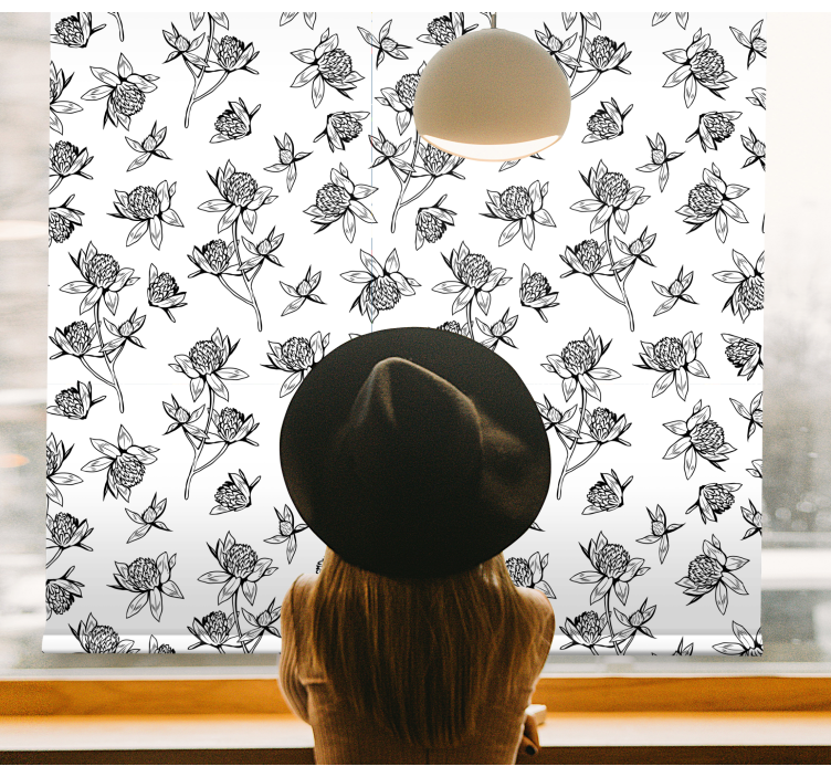 Rollo fenster blumen und pflanzen botanische motive - TenStickers