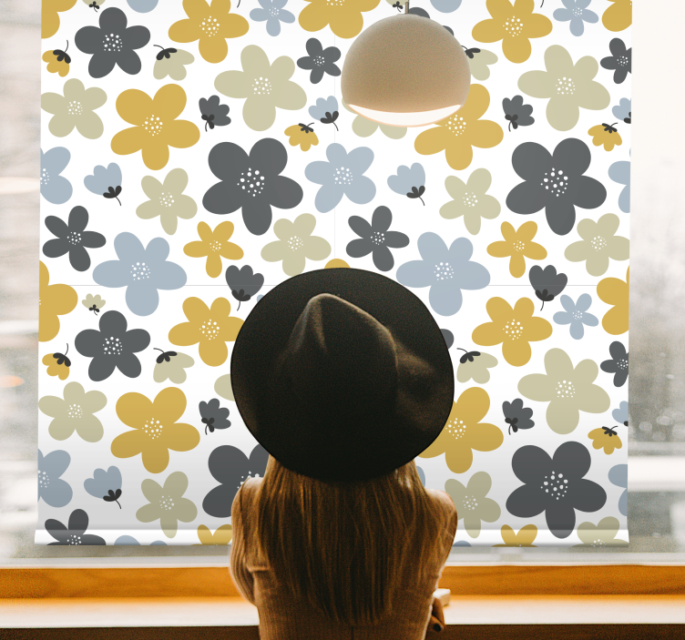 Rollo fenster blumen und pflanzen für kinder - TenStickers