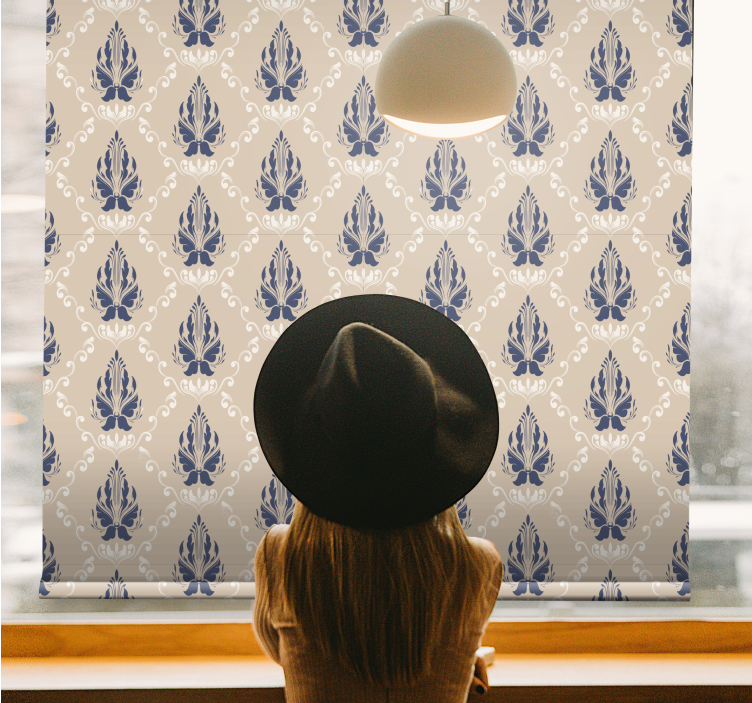 Rollo Fenster Elegant anmutiges botanisches thema - TenStickers