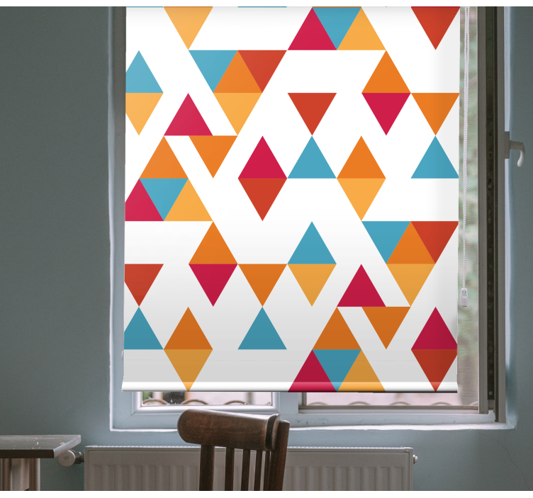 Fenster Rollo Modern buntes geometrisches dreieck - TenStickers