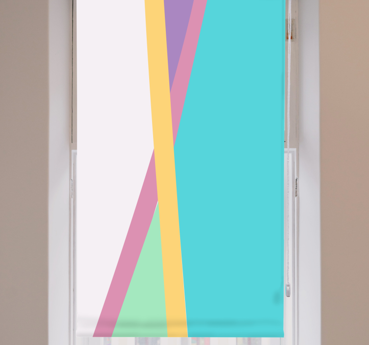 Fenster Rollo Modern geometrische bunte muster - TenStickers
