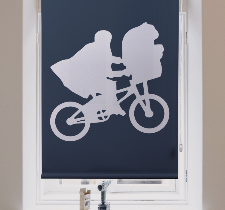 Rollo Fenster Filme fahrrad-silhouette - TenStickers