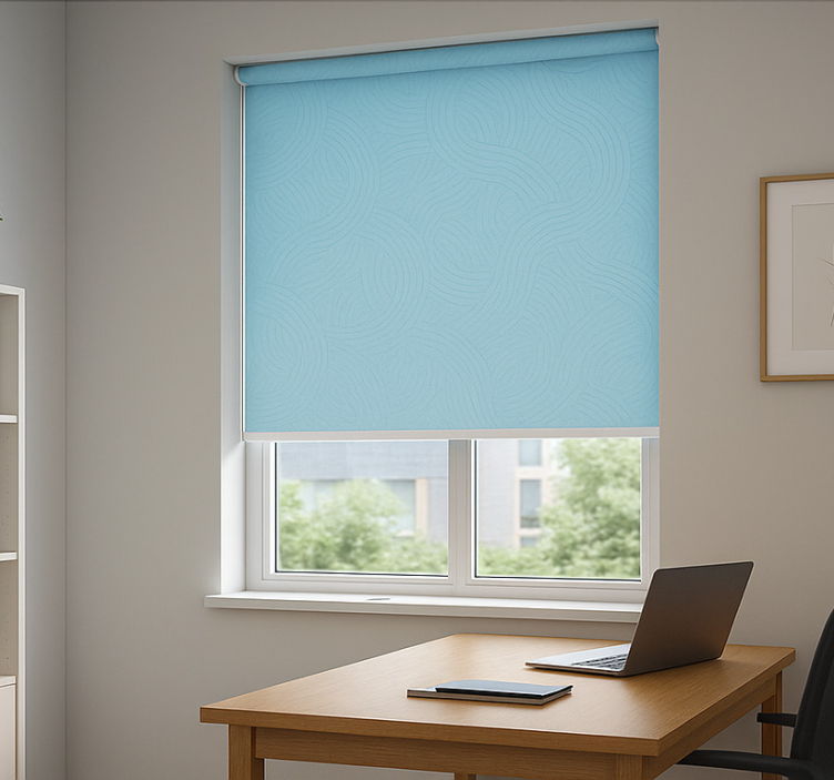 Rollo fenster home office himmelblau - TenStickers