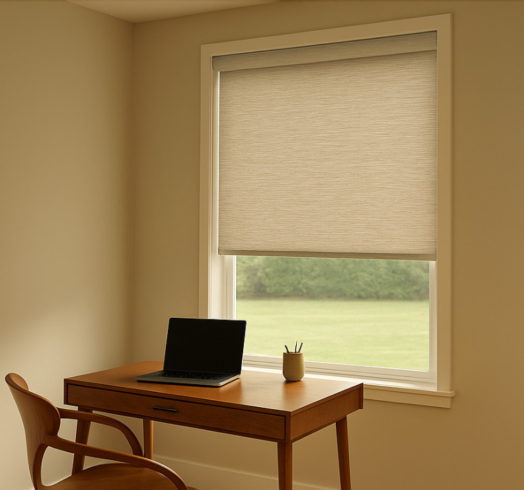 Rollo fenster home office modern trendiges beige - TenStickers