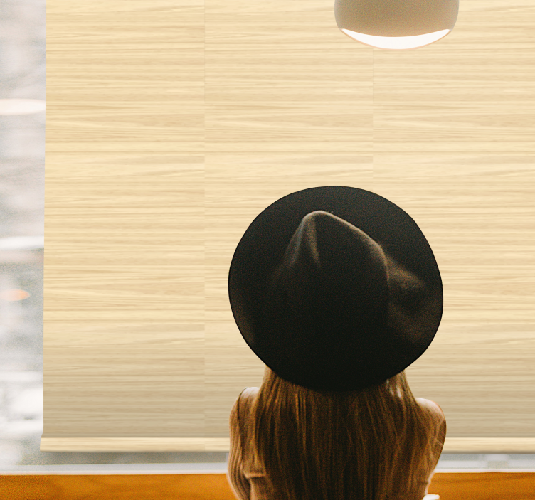 Rollo Fenster mit Muster dezente holzmuster - TenStickers