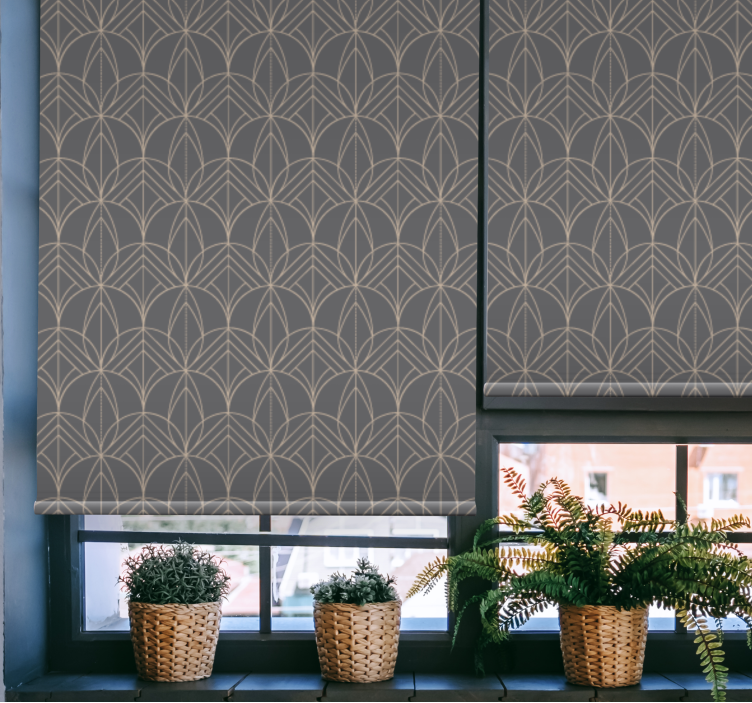 Rollo Fenster mit Muster elegantes mustermotiv - TenStickers