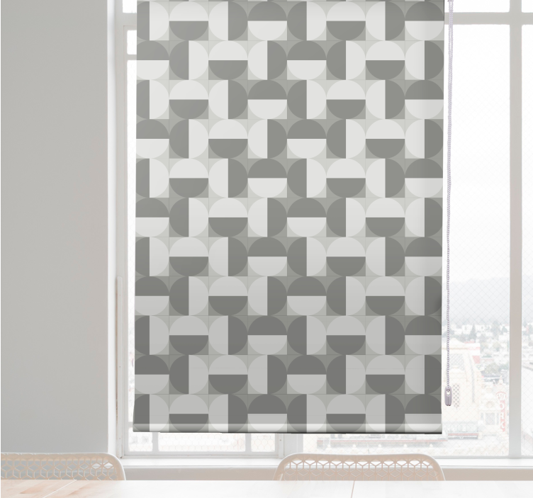 Rollo fenster mit muster geometrischen formen - TenStickers