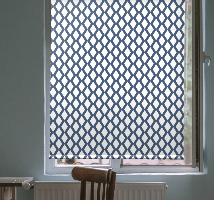 Rollo Fenster mit Muster geometrisches gittermuster - TenStickers