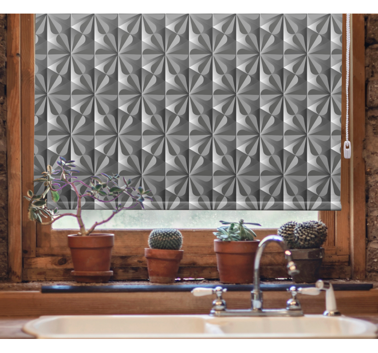 Rollo Fenster mit Muster geometrisches musterdesign - TenStickers