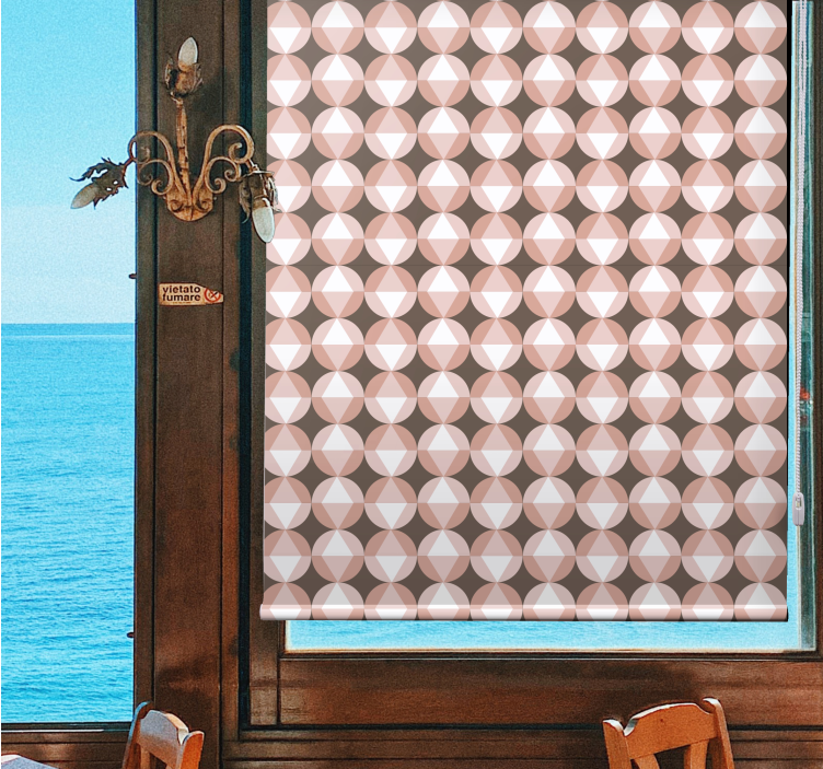 Rollo Fenster mit Muster konfiguration geometrischer formen - TenStickers