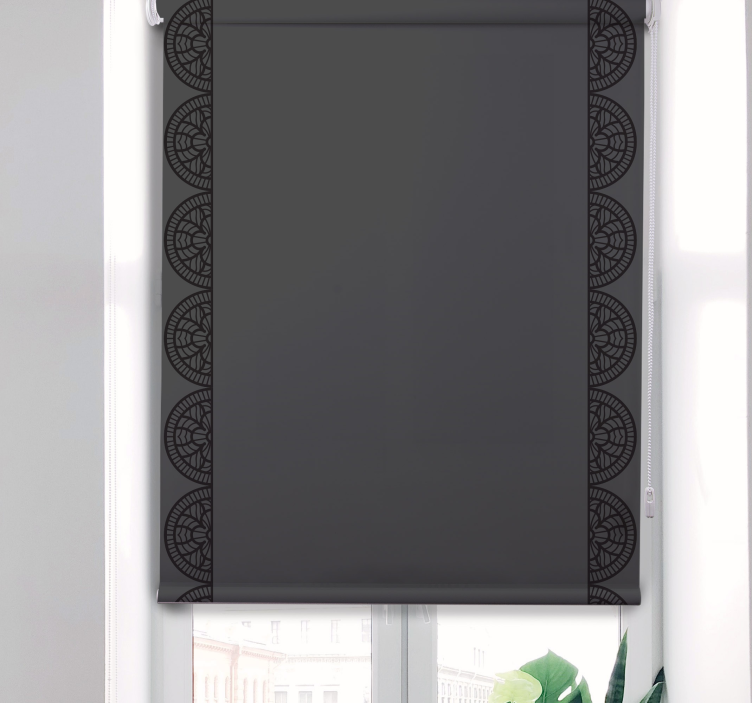 Rollo Fenster mit Muster kreisförmige geometrische Anordnung - TenStickers