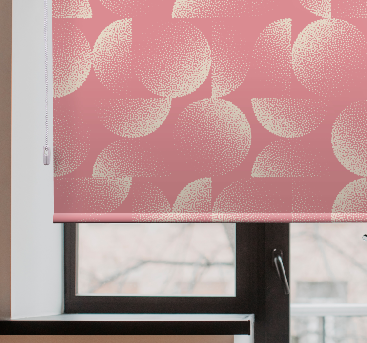 Rollo fenster mit muster rundes muster design - TenStickers