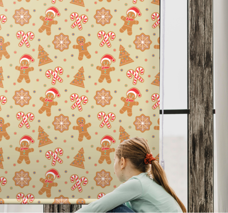 Rollo Fenster Originell lebkuchen-weihnachtsstimmung - TenStickers
