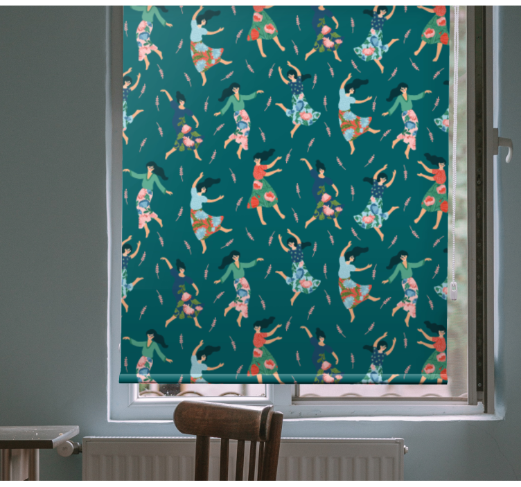 Rollo Fenster Originell tanzende frauen muster - TenStickers