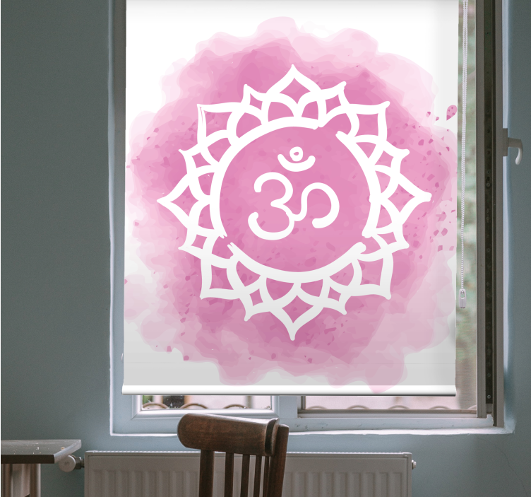 Rollo Fenster Zen mandala om-symbol - TenStickers